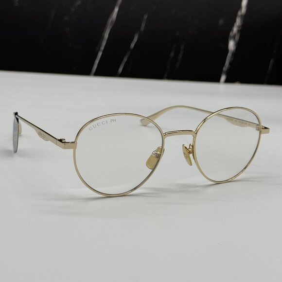 NEW GUCCI GG0337S 001 GOLD SUNGLASSES UNISEX PHOTOCHROMIC